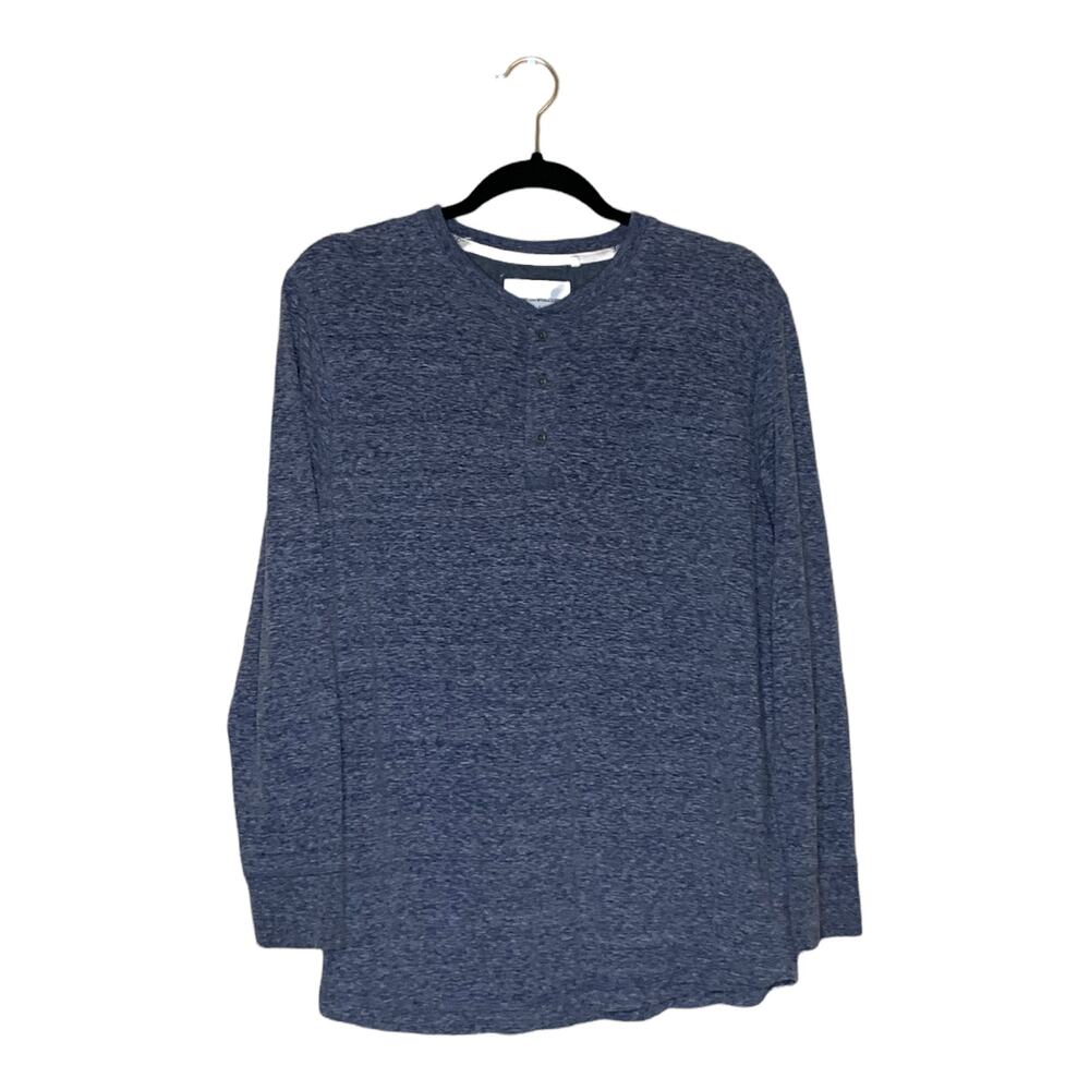 Paper Denim & Cloth gray long sleeves Henley t shirt top size small
